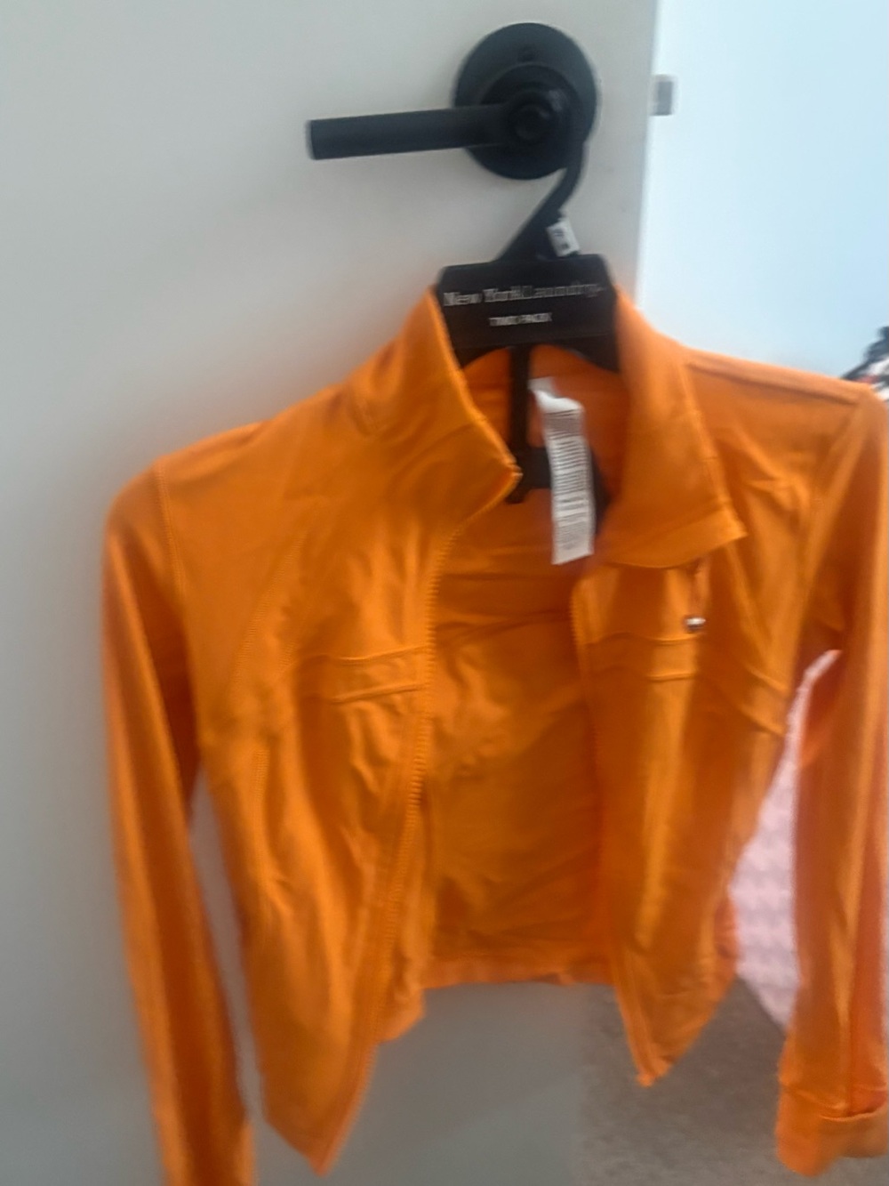 lululemon athletica Orange Zip-Front Athletic Jacket